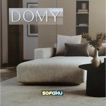 DOMY Hikaron – Kain Muuto Ultra Soft Tech Bahan Boucle Serat Bulu Domba – Kain Sofa Mebel Furniture – Bahan Sarung Bantal Tebal –